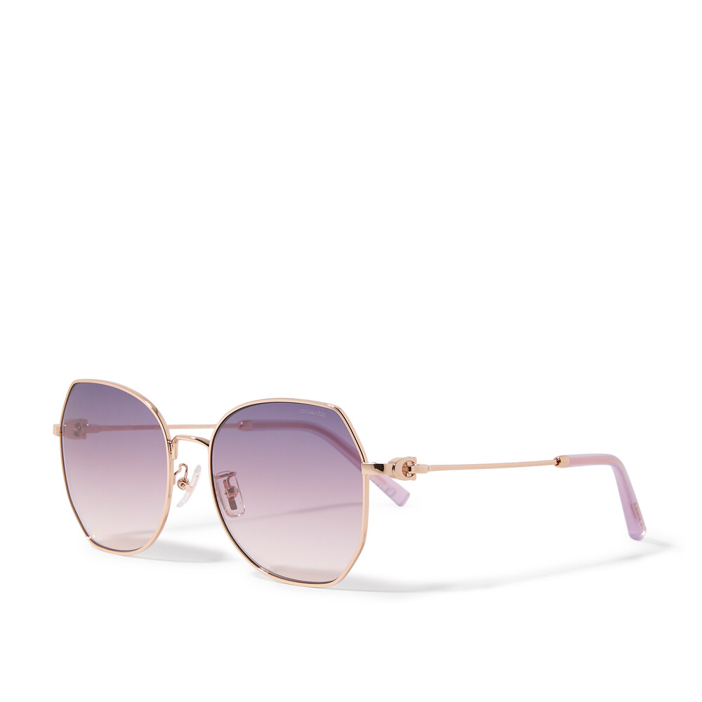 Coach Irregular Frame Sunglasses - Purple