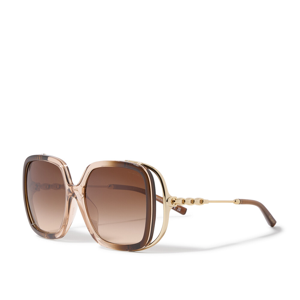Coach Square Acetate Sunglasses - Brown