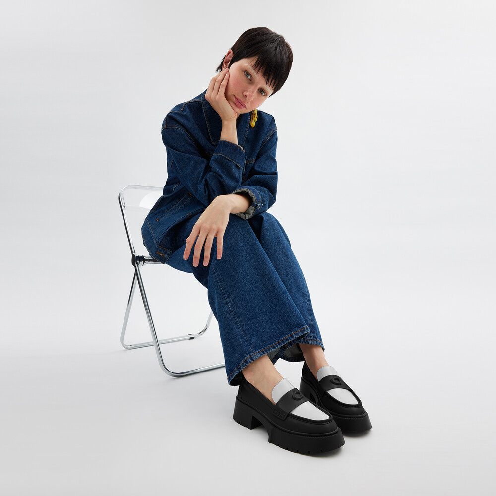 Coach Leah Platform Loafer - BLK