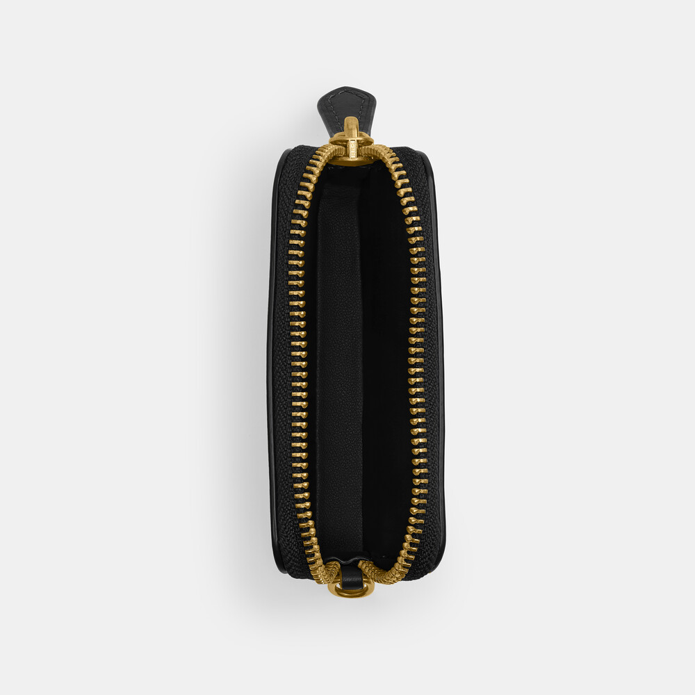 Coach Essential Chain Card Case - Black