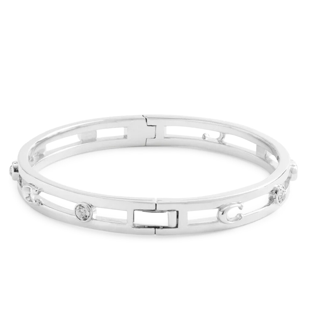 Coach Signature C Open Bangle Bracelet, Silver - Silver
