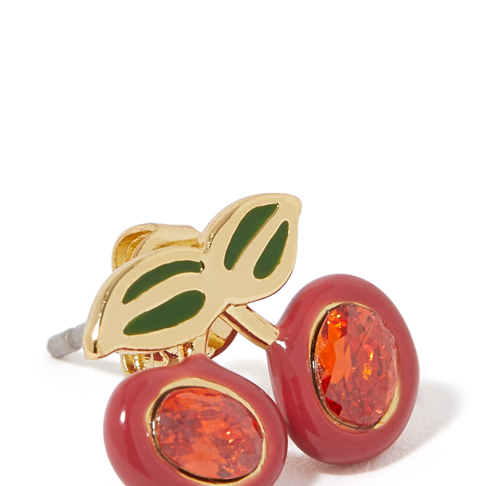 Coach Cherry Stud Earrings - Red