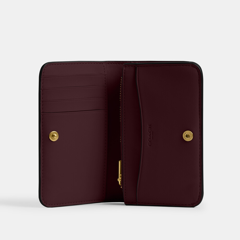 Coach Essential Slim Card Case - BURGUNDY