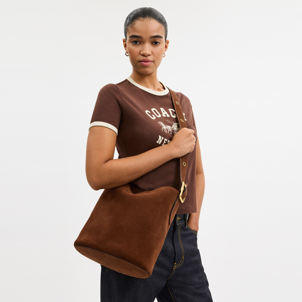 Coach Bleecker Bucket Bag - Brown