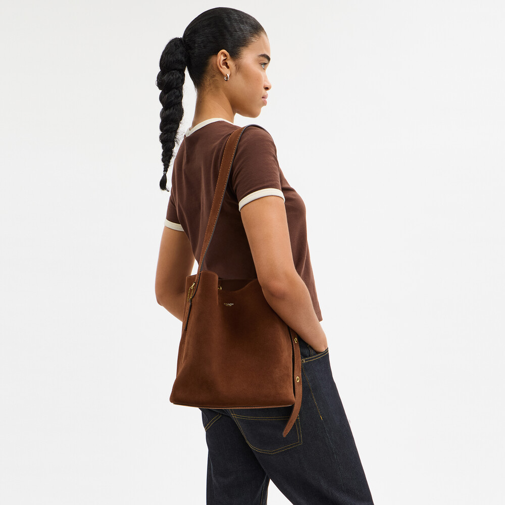 Coach Bleecker Bucket Bag - Brown