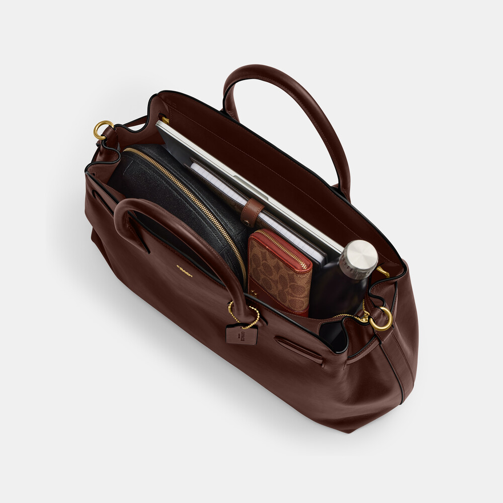 Coach Soft Empire Carryall Bag 48 - DARK BROWN
