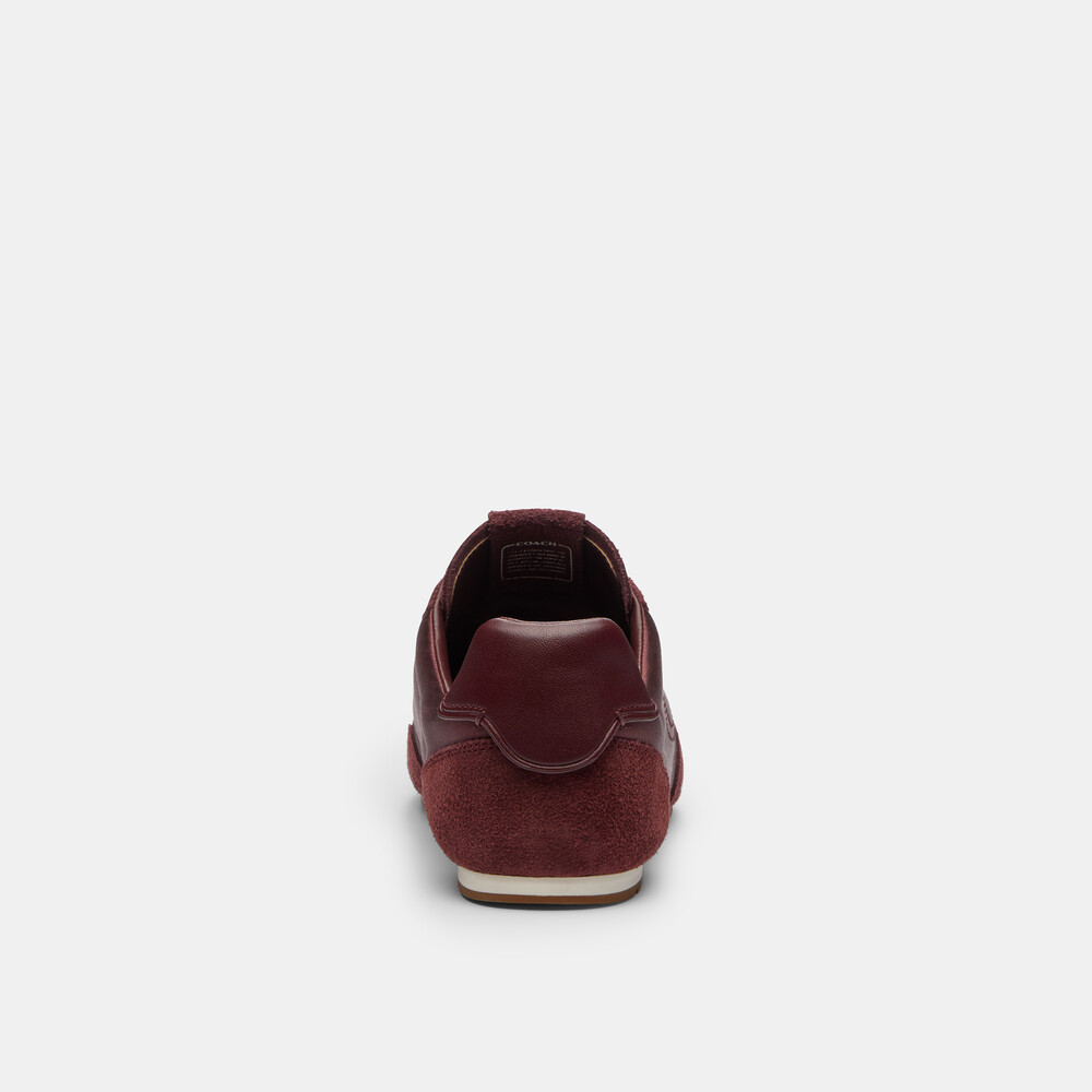Coach Flat Sneaker - BURGUNDY