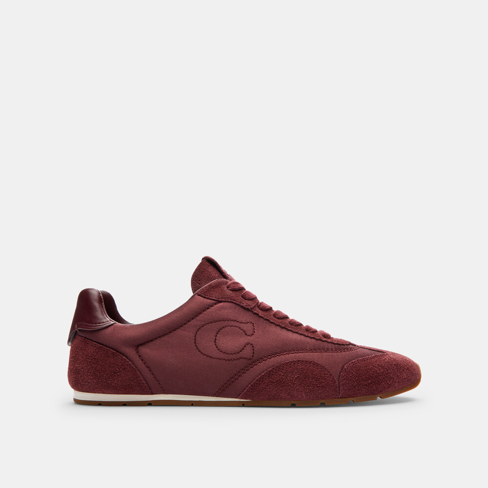 Coach Flat Sneaker - BURGUNDY