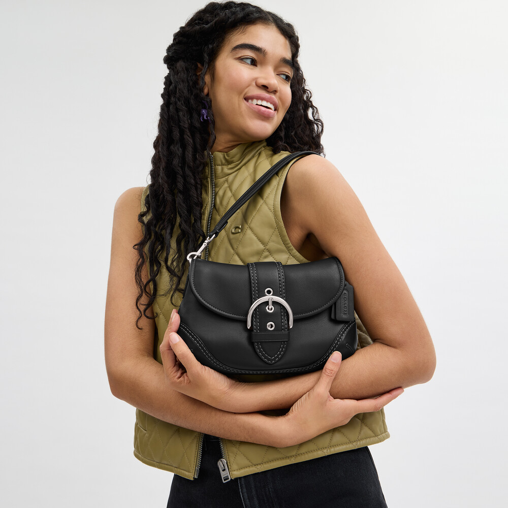 Coach Soho Bag In Regenerative Leather 26 - Black