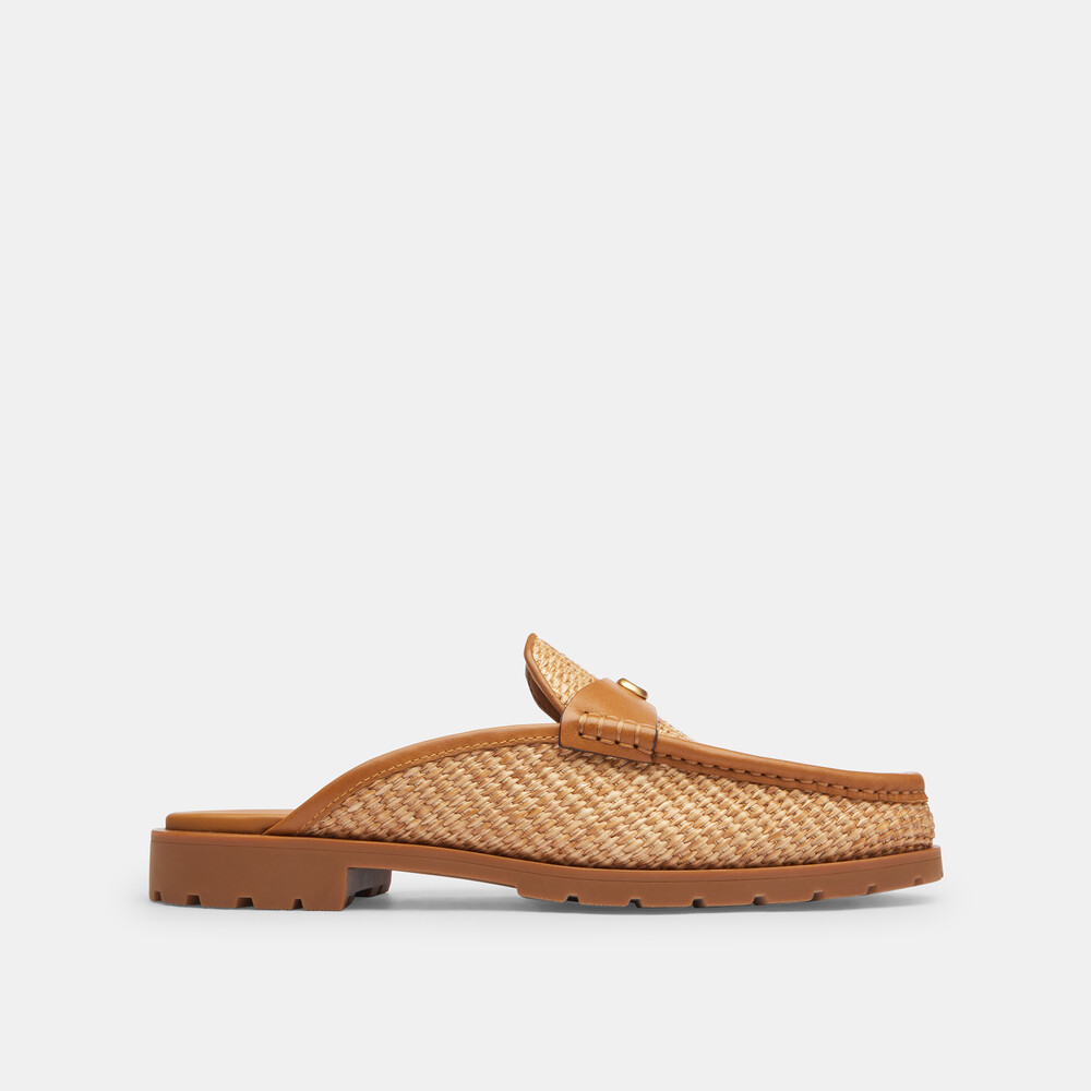 Coach Jocelyn Backless Loafer - BEIGE