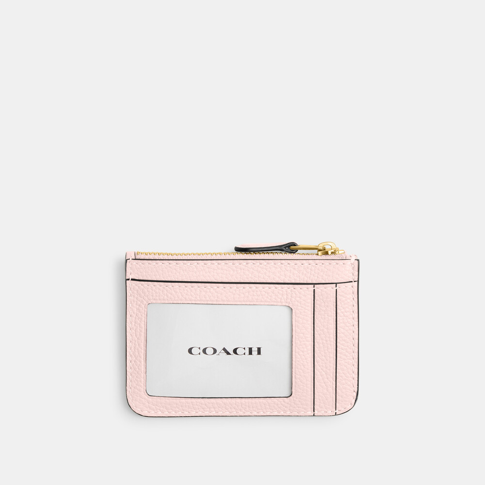Coach Mini Skinny Id Case - Light/Pastel Pink