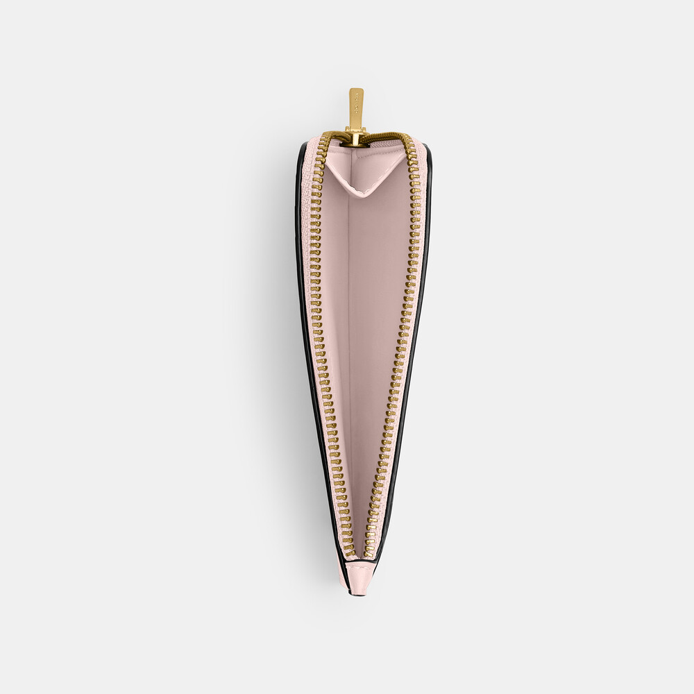 Coach New York Zip Card Case - Light/Pastel Pink