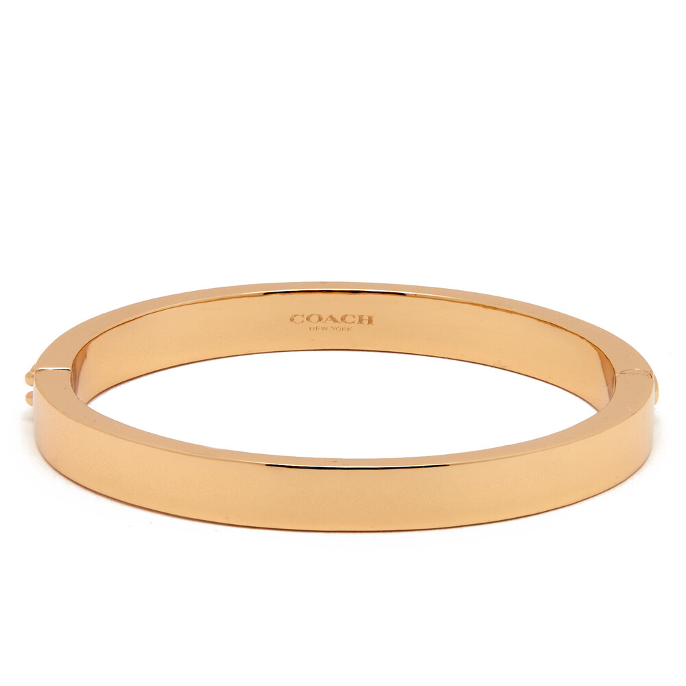 Coach Signature Logo Bracelet, Gold-plated Brass - Gold