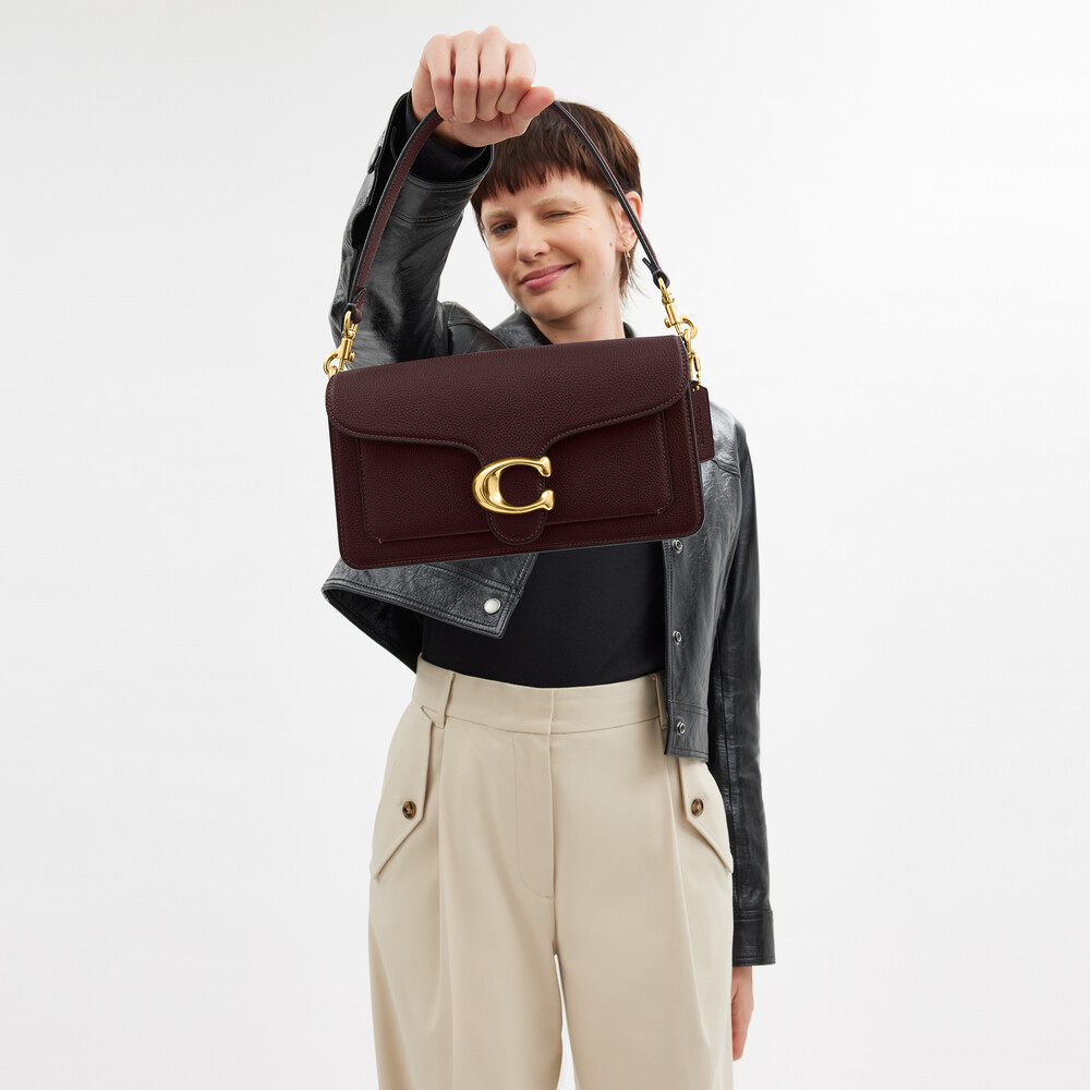 Coach Tabby Shoulder Bag 26 - BURGUNDY