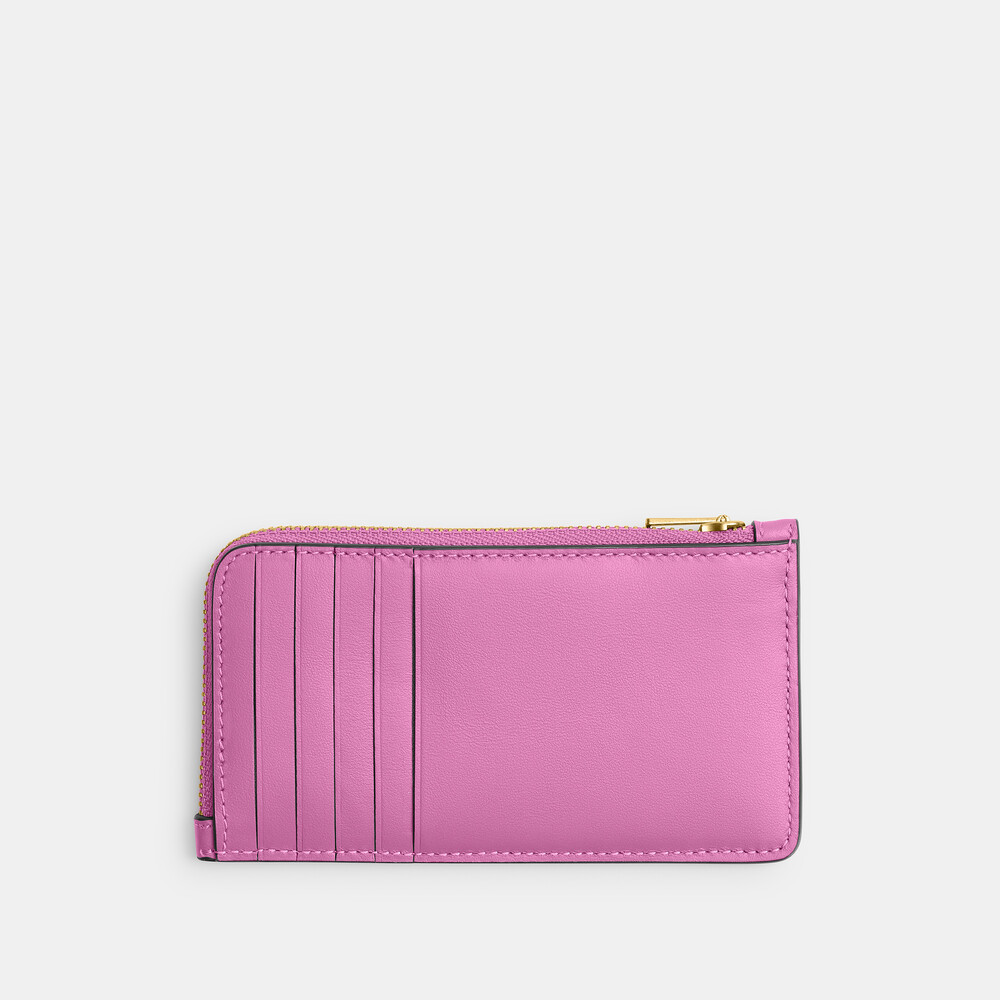 Coach New York Zip Card Case - PINK 1