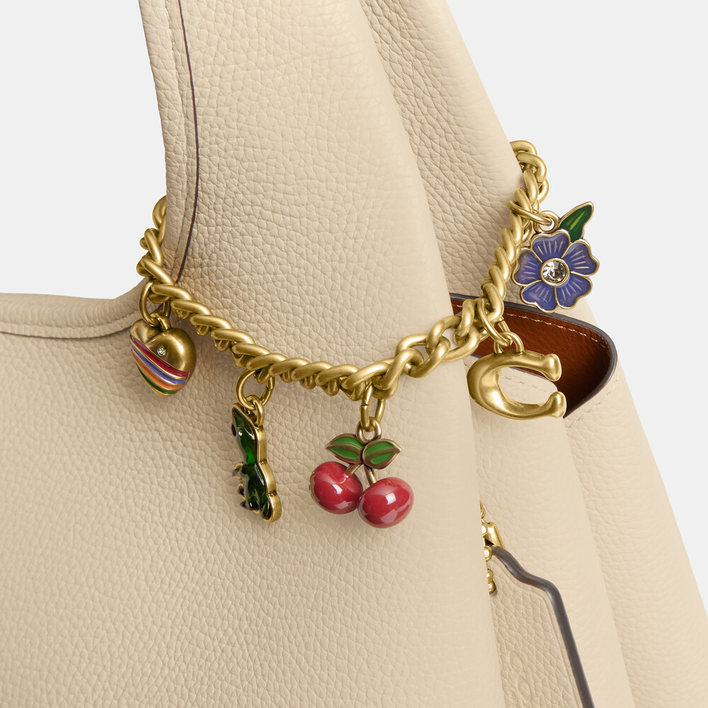 Coach Motif Chain Bag Charm - Multi Colour